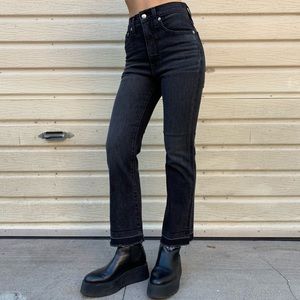 RIVET AND THREAD MADEWELL HIGH WAISTED FLARE JEANS